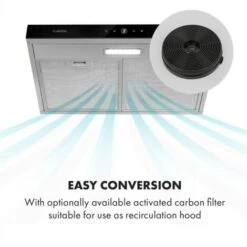 Klarstein Contempo Neo Cappa Sottopensile 60cm 175m³/h Acciaio Inox Acrilico 9 Klarstein Contempo Neo Cappa Sottopensile 60cm 175m³/h Acciaio Inox Acrilico -Negozio Di Elettrodomestici 13296319 3