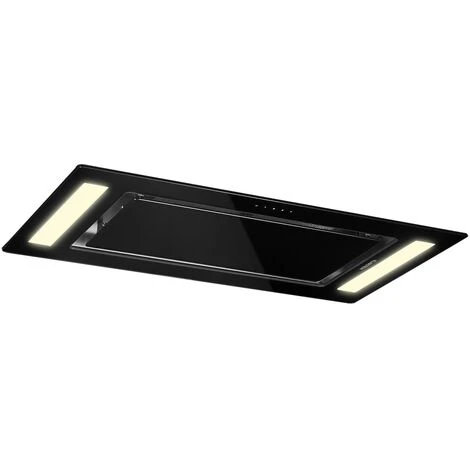 Klarstein Remy - Cappa A Soffitto, 90 Cm, 619 M³/h, 230 W, 3 Livelli, Telecomando 3 Klarstein Remy - Cappa A Soffitto, 90 Cm, 619 M³/h, 230 W, 3 Livelli, Telecomando