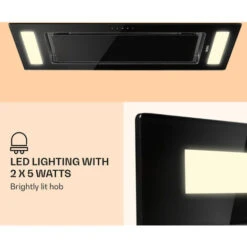 Klarstein Remy - Cappa A Soffitto, 90 Cm, 619 M³/h, 230 W, 3 Livelli, Telecomando 9 Klarstein Remy - Cappa A Soffitto, 90 Cm, 619 M³/h, 230 W, 3 Livelli, Telecomando -Negozio Di Elettrodomestici 13296787 3