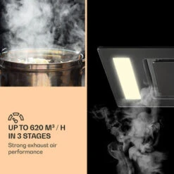 Klarstein Remy - Cappa A Soffitto, 90 Cm, 619 M³/h, 230 W, 3 Livelli, Telecomando 10 Klarstein Remy - Cappa A Soffitto, 90 Cm, 619 M³/h, 230 W, 3 Livelli, Telecomando -Negozio Di Elettrodomestici 13296787 4