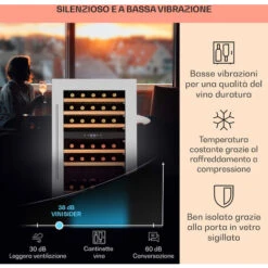 Klarstein Vinsider 35D Cantinetta Frigo A Incasso 128 Litri 41 Bottiglie Di Vino 2 Zone 10 Klarstein Vinsider 35D Cantinetta Frigo A Incasso 128 Litri 41 Bottiglie Di Vino 2 Zone -Negozio Di Elettrodomestici 14061672 4