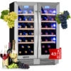 Klarstein Vinovilla 42 Twin Built-In Duo Frigovino A Due Zone 126l 42 Bott. 3 Colori Vetro 2 Klarstein Vinovilla 42 Twin Built-In Duo Frigovino A Due Zone 126l 42 Bott. 3 Colori Vetro -Negozio Di Elettrodomestici 14061924 1