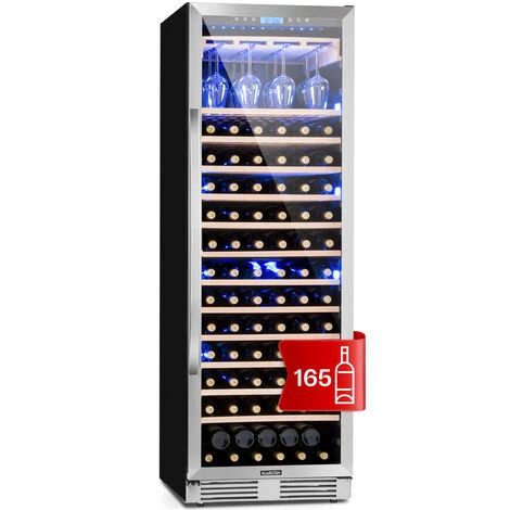 Klarstein Vinovilla Grande 165 Built-in Uno - Frigorifero Per Vini, 425 L, 165 Bottiglie, Luce A 3 Colori, Sportello In Vetro 3 Klarstein Vinovilla Grande 165 Built-in Uno - Frigorifero Per Vini, 425 L, 165 Bottiglie, Luce A 3 Colori, Sportello In Vetro