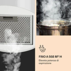 Klarstein Barett - Cappa Aspirante A Isola, Ø 35 Cm, Ricircolo, 558 M³/h, LED, Filtri Ai Carboni Attivi -Negozio Di Elettrodomestici 14061974 4