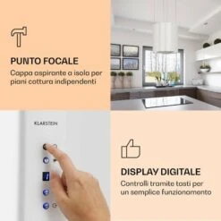 Klarstein Barett - Cappa Aspirante A Isola, Ø 35 Cm, Ricircolo, 558 M³/h, LED, Filtri Ai Carboni Attivi -Negozio Di Elettrodomestici 14061974 5