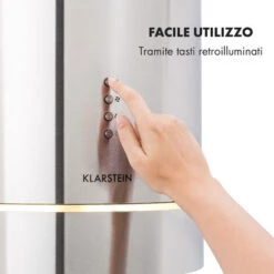 Klarstein Tron Ambience Cappa A Isola Ø38cm Ricircolo 540m³/h LED Acciaio Inox -Negozio Di Elettrodomestici 14061982 5