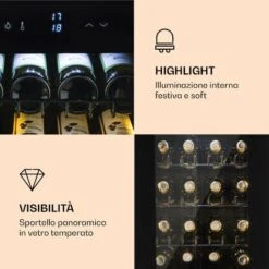 Klarstein Shiraz 39 Duo Cantinetta Vino 2 Zone 105l 39 Bottiglie -Negozio Di Elettrodomestici 14061984 3