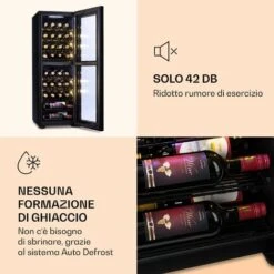 Klarstein Shiraz 39 Duo Cantinetta Vino 2 Zone 105l 39 Bottiglie -Negozio Di Elettrodomestici 14061984 5