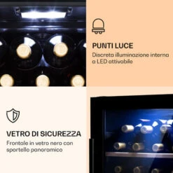 Klarstein Barossa 34 Duo - Frigorifero Per Vini, 34 Bottiglie, 80 Litri, 2 Zone, Controllo Touch 9 Klarstein Barossa 34 Duo - Frigorifero Per Vini, 34 Bottiglie, 80 Litri, 2 Zone, Controllo Touch -Negozio Di Elettrodomestici 14062023 3