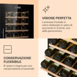 Klarstein Barossa 77 Duo Cantinetta Vino 2 Zone 191 L 77 Fl. Touch LED Nero -Negozio Di Elettrodomestici 14062032 4