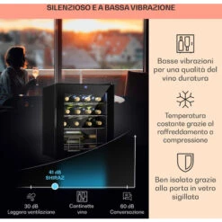 Klarstein Shiraz 16 Uno - Frigorifero Per Vini, 42 L, Pannello Di Controllo Touch, 131 W, 5-18°C -Negozio Di Elettrodomestici 14062195 4