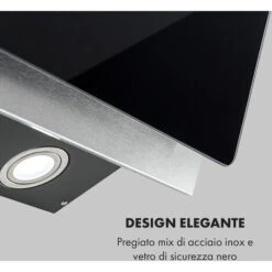 Klarstein Alessia Cappa Aspirante Inclinata 350 M³/h Push Control Nero -Negozio Di Elettrodomestici 14062201 3