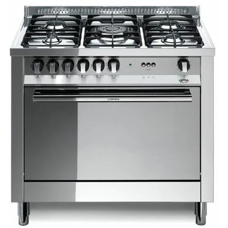 Lofra Cucina A Gas Con Forno Ventilato, 90x60cm, 9 Programmi, 4 Fuochi + Tripla 4 Lofra Cucina A Gas Con Forno Ventilato, 90x60cm, 9 Programmi, 4 Fuochi + Tripla - immagine 2