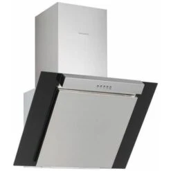 Silverline 3283.6 Cappa A Parete Aspirante Pulsante A Pressione Classe Energetica C 3 Velocità Portata 559 Mⁿ/h 60cm Inox E Vetro Temperato Nero -Negozio Di Elettrodomestici 14935877 3