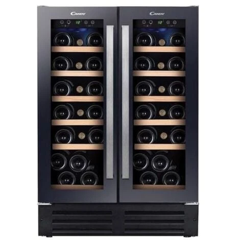 Candy CCVB 60D Vino Cantina Da Incasso 38 Bottiglie Ripiani In Legno 81,3 Cm Nero 4 Candy CCVB 60D Vino Cantina Da Incasso 38 Bottiglie Ripiani In Legno 81,3 Cm Nero - immagine 2