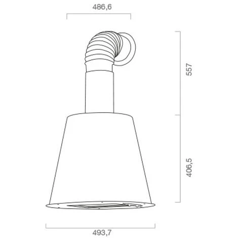 Cappa Aspirante URBAN STYLE In Acciaio Inox Antracite Cm Ø50 5 Cappa Aspirante URBAN STYLE In Acciaio Inox Antracite Cm Ø50 - immagine 3