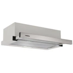 VIESTA VDE606565SR Cappa Aspirante Per Montaggio - Cappa Aspirante Estraibile - Cappa A Schermo Piatto 60 Cm Con Filtri Antigrasso - Cappa Aspirante Con Coperchio In Acciaio Inox Argento - Classe Ener -Negozio Di Elettrodomestici 16125864 3