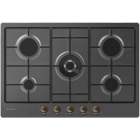 Candy CHW74WGTGH Piano Cottura A Gas 5 Zone 75 Cm Grigio 3 Candy CHW74WGTGH Piano Cottura A Gas 5 Zone 75 Cm Grigio