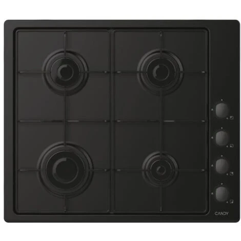 Candy CHW6LBB Piano Cottura A Gas 4 Zone 60 Cm Nero 3 Candy CHW6LBB Piano Cottura A Gas 4 Zone 60 Cm Nero