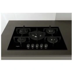 Whirlpool GOA 7523/NB Piano Cottura A Gas 5 Zone Griglie In Ghisa 73 Cm Nero -Negozio Di Elettrodomestici 16570744 5