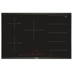 Bosch PXV875DC1E Serie 8 Piano Cottura A Induzione 5 Zone FlexInduction PerfectFry 17 Livelli Di Potenza 80 Cm Nero