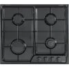 DeLonghi YNF 46 ASV Piano Cottura A Gas 4 Zone Griglie In Piattina Smaltata 58 Cm Nero