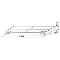 1 COPPIA DI FILTRI CAPPA FABER INCA SMART WEST COLLAGE DIVA CARBONE ATTIVO F 43 -Negozio Di Elettrodomestici 18219705 3