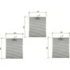 FILTRO CAPPA FABER 133.0017.054 4268960 ALLUMINIO 253 X 300 Mm 3 PZ F 204 -Negozio Di Elettrodomestici 18219753 1