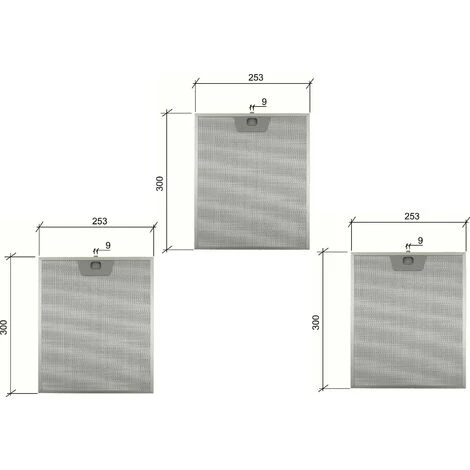 FILTRO CAPPA FABER 133.0017.054 4268960 ALLUMINIO 253 X 300 Mm 3 PZ F 204 3 FILTRO CAPPA FABER 133.0017.054 4268960 ALLUMINIO 253 X 300 Mm 3 PZ F 204