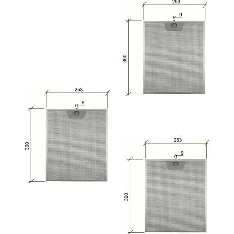 FRANKE 1960373 ARISTON 059594 FILTRO CAPPA ALLUMINIO 253X300mm 39610300 F204 3PZ 3 FRANKE 1960373 ARISTON 059594 FILTRO CAPPA ALLUMINIO 253X300mm 39610300 F204 3PZ