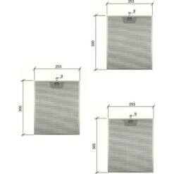 FRANKE 1960373 ARISTON 059594 FILTRO CAPPA ALLUMINIO 253X300mm 39610300 F204 3PZ 9 FRANKE 1960373 ARISTON 059594 FILTRO CAPPA ALLUMINIO 253X300mm 39610300 F204 3PZ -Negozio Di Elettrodomestici 18219952 3