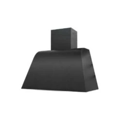 CAPPA A PARETE ACCIAIO VERNICIATO NERO DA 80 INFINITY MADE IN ITALY