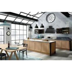 CAPPA A PARETE ACCIAIO VERNICIATO NERO DA 80 INFINITY MADE IN ITALY -Negozio Di Elettrodomestici 18417215 3