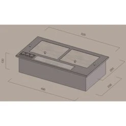 Cappa Gruppo Incasso INOX Da 50cm 1 Motore Ed 1 Filtro Cappa Alluminio 5 Cappa Gruppo Incasso INOX Da 50cm 1 Motore Ed 1 Filtro Cappa Alluminio -Negozio Di Elettrodomestici 18417231 2