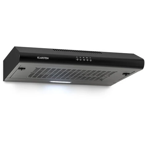 Klarstein Capannina Cappa Sottopensile 60cm 166m³/h LED Acciaio Inox Nero 3 Klarstein Capannina Cappa Sottopensile 60cm 166m³/h LED Acciaio Inox Nero