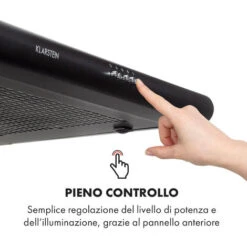 Klarstein Capannina Cappa Sottopensile 60cm 166m³/h LED Acciaio Inox Nero 11 Klarstein Capannina Cappa Sottopensile 60cm 166m³/h LED Acciaio Inox Nero -Negozio Di Elettrodomestici 18618347 5