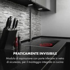 Klarstein Hektor Eco Cappa Aspirante Da Incasso 52 Cm 566 M³/h Touch Vetro Nero -Negozio Di Elettrodomestici 20110761 2