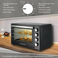 Nova Forno Elettrico 60 L Con 6 Modalità Di Cottura Con Girarrosto Teglia E Griglia -Negozio Di Elettrodomestici 21669795 3