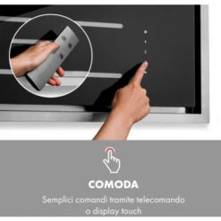 Klarstein High Line Cappa A Soffitto 77cm 410 M3/h 75W 3 Livelli Telecomando Nero 9 Klarstein High Line Cappa A Soffitto 77cm 410 M3/h 75W 3 Livelli Telecomando Nero -Negozio Di Elettrodomestici 22853874 3