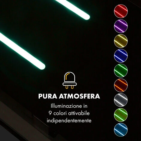 Klarstein High Line Cappa A Soffitto 77cm 410 M3/h 75W 3 Livelli Telecomando Nero 6 Klarstein High Line Cappa A Soffitto 77cm 410 M3/h 75W 3 Livelli Telecomando Nero - immagine 4