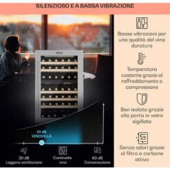 Klarstein Vinovilla 79 Built-In Duo Frigorifero Per Vini A Due Zone, 190l, 79 Bott., Anta In Vetro A 3 Strati 10 Klarstein Vinovilla 79 Built-In Duo Frigorifero Per Vini A Due Zone, 190l, 79 Bott., Anta In Vetro A 3 Strati -Negozio Di Elettrodomestici 22854037 4