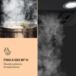Klarstein Paolo - Cappa Aspirante Da Incasso, 52 Cm, Classe Energetica: A, 593 M³/h, LED Touch 11 Klarstein Paolo - Cappa Aspirante Da Incasso, 52 Cm, Classe Energetica: A, 593 M³/h, LED Touch -Negozio Di Elettrodomestici 22854050 5