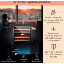 Klarstein Vinovilla 43 Built-In Duo Cantinetta-frigo Per Vini - Onyx Edition - 129l 43 Bottiglie 2 Zone -Negozio Di Elettrodomestici 22854288 4