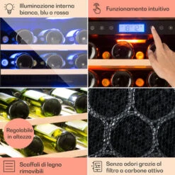 Klarstein Vinovilla 43 Built-In Duo Cantinetta-frigo Per Vini - Onyx Edition - 129l 43 Bottiglie 2 Zone -Negozio Di Elettrodomestici 22854288 5