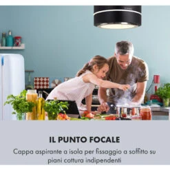 Klarstein Tron Ambience Cappa Aspirante A Isola Ø38cm Ricircolo 540m³/h LED Nero 10 Klarstein Tron Ambience Cappa Aspirante A Isola Ø38cm Ricircolo 540m³/h LED Nero -Negozio Di Elettrodomestici 22854332 4