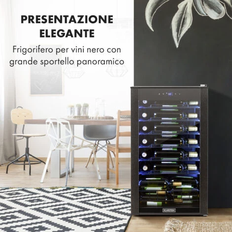 Klarstein Vinomatica 36 Uno - Frigorifero Per Vini, 95 L, Pannello Di Controllo Touch, 85 W, 4-18 °C 4 Klarstein Vinomatica 36 Uno - Frigorifero Per Vini, 95 L, Pannello Di Controllo Touch, 85 W, 4-18 °C - immagine 2