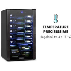 Klarstein Vinomatica 36 Uno - Frigorifero Per Vini, 95 L, Pannello Di Controllo Touch, 85 W, 4-18 °C 11 Klarstein Vinomatica 36 Uno - Frigorifero Per Vini, 95 L, Pannello Di Controllo Touch, 85 W, 4-18 °C -Negozio Di Elettrodomestici 22854478 5