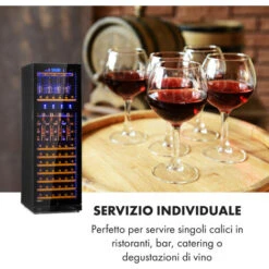 Klarstein First Class 129 Cantinetta Frigo Per Vino Dispenser 129 Bottiglie 5-22°C Nero -Negozio Di Elettrodomestici 22854570 3