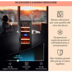 Klarstein Cantinetta-frigo Per Vini Vinovilla 17 Built-In Duo A Due Zone 53l 17 Bott. 3 Colori Anta In Vetro -Negozio Di Elettrodomestici 23123811 4