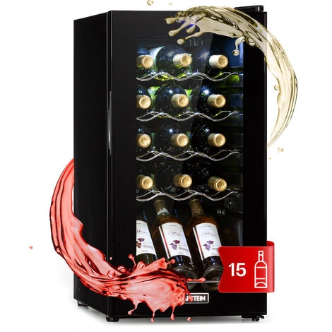 Klarstein Shiraz 15 Slim Uno - Frigorifero Per Vini, 44 L, Pannello Di Controllo Touch, 5-18°C 3 Klarstein Shiraz 15 Slim Uno - Frigorifero Per Vini, 44 L, Pannello Di Controllo Touch, 5-18°C